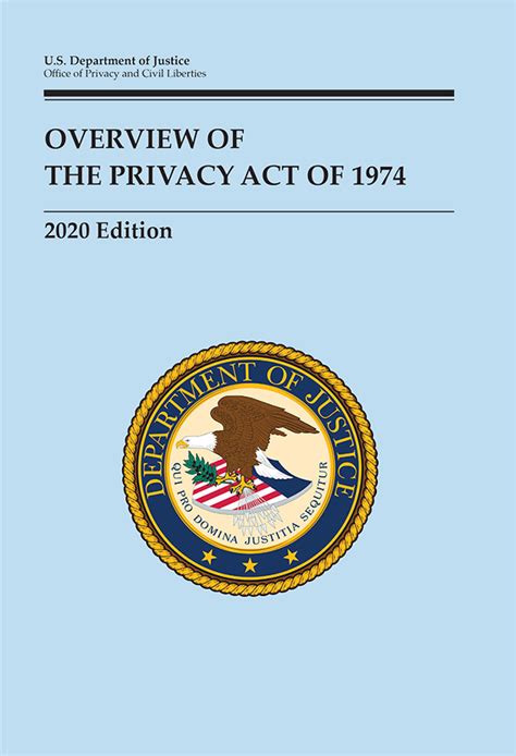 Overview Of The Privacy Act Of 1974, 2020 Edition | U.S ...