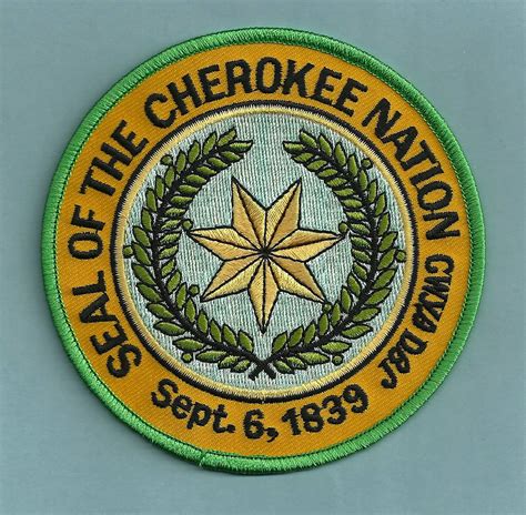 Cherokee Nation North Carolina Tribal Seal Patch