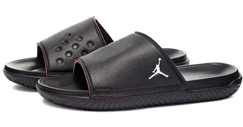 Nike Synthetic Air Jordan Play Slide In Black For Men Lyst Uk