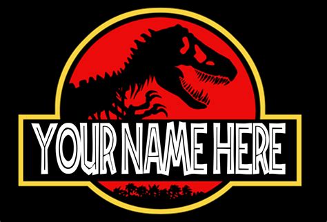 Jurassic park logo, jurassic park: Jurassic Park Personalized Logo