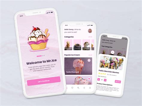 Ice Cream Store App Design Uplabs