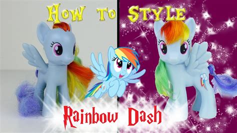 Mlp Rainbow Dash Hair Styling Tutorial Mlp Custom Youtube