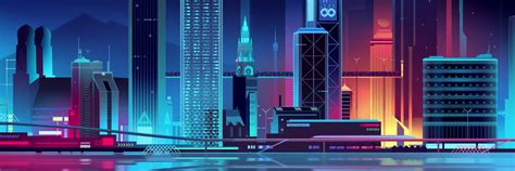 1200x400 Sci Fi City 4k Illustration 2022 1200x400 Resolution Wallpaper