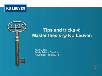 Ku Leuven Master Thesis Tricks Tips Ppt