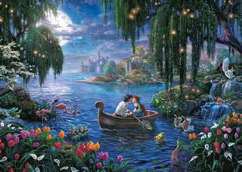 Puzzle Thomas Kinkade The Little Mermaid And Prince Eric 1 000 Pieces