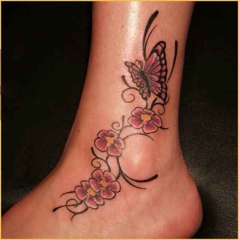 67 Butterfly Tattoos On Ankle