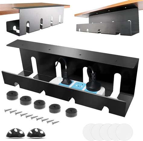 Buy Under Desk Cable Management Tray No Drill 2 X 157 In Steel Desk