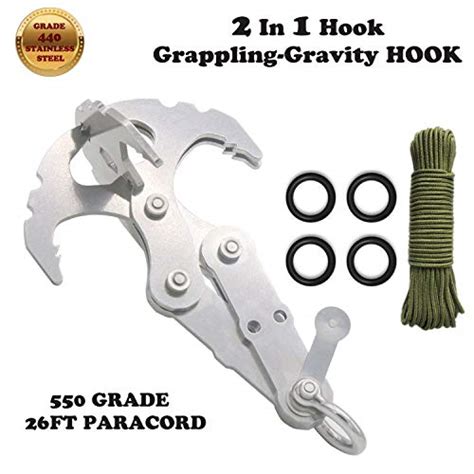 Czs Gravity Hook Stainless Steel Grappling Hook Survival Folding