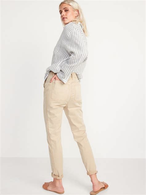 High Waisted O G Straight Chino Pants For Women Old Navy