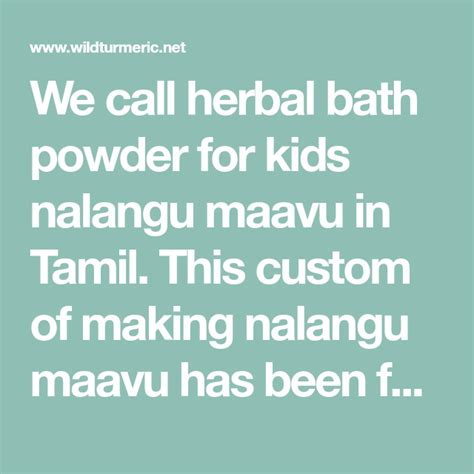 Sunnipindi is a well known bath powder associated with aromatic therapy. Nalangu Maavu Recipe | Ubtan For Babies | Natural Homemade ...