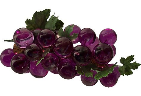 Purple Lucite Grapes On Grapes Grape Bunch Purple