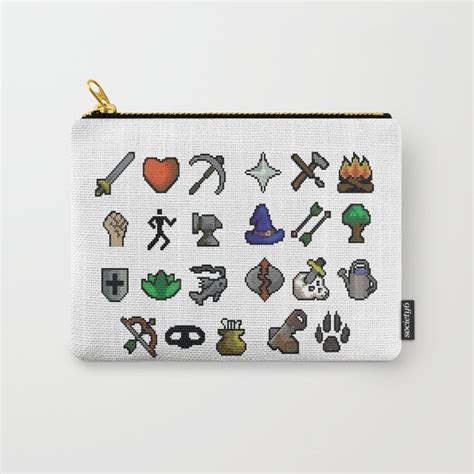 Old School Runescape Skills Carry All Pouch By Slice Of Pizzo Society6
