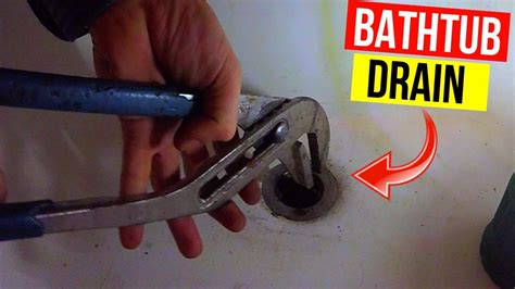 Plumbers have specialized tools to remove the drain stopper, but if you want to do it yourself read the steps listed below and learn about how you can remove a tub drain stopper yourself. How To Remove a Stubborn & Stuck Bathtub Drain -Jonny DIY ...