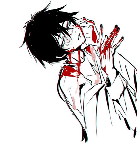 Bloody Anime Drawing