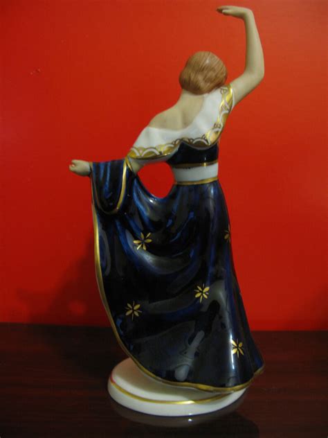 Antique Royal Dux Art Deco Woman Flapper Dancer Porcelain Etsy Australia