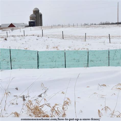 How To Put Up A Snow Fence With Photos And Video