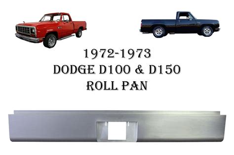 1972 1973 1974 1993 Dodge Pickup D100 And D150 Steel Roll Pan Wplate Box