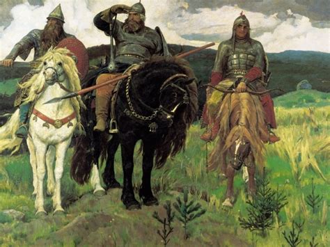 Picture Vasnetsov Three Bogatyrya Wallpapers And Images Wallpapers