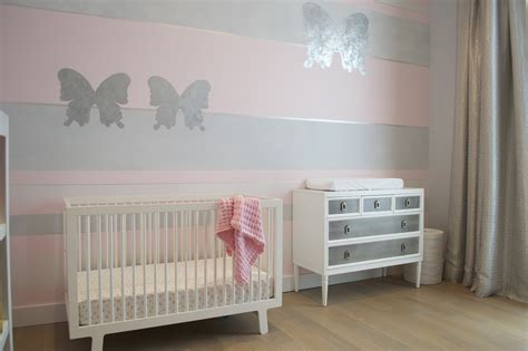 I love how they added wallpaper to the back of the closet wall to make it look like it is a custom nook created for their lucky baby. Design Reveal: Pink Butterfly Nursery - Project Nursery