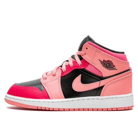 Air Jordan 1 Mid Coral Chalk Pink 554725 662 Limited Resell