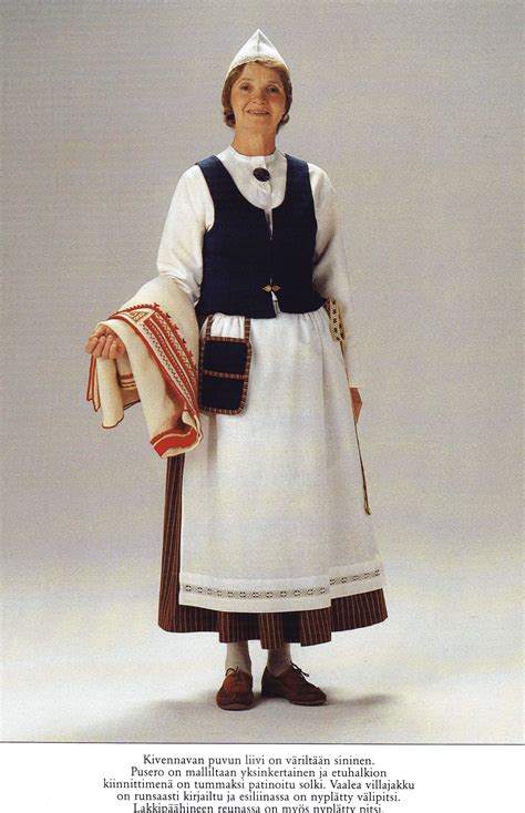 Kivennapa Carelia Finnish Costume Folk Clothing Folk Dresses
