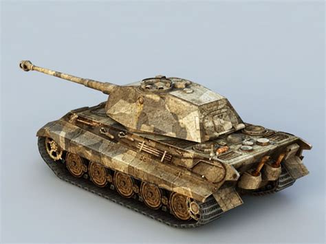 German Tiger Ii Tank 3d Model Autodesk Fbx Files Free Download Cadnav