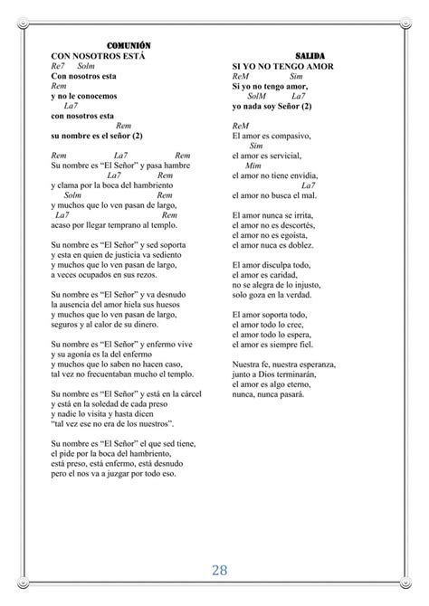 Cantos Para Misas En El A O Lit Rgico Pdf