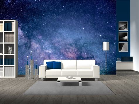Wall26 Starry Night Sky Deep Outer Space Removable Wall Mural