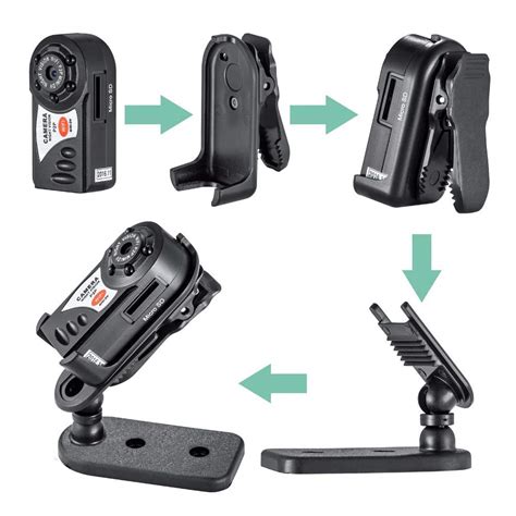 smars® q7 mini dvr video camera recorder wireless wi fi ip camcorder night vision camera with
