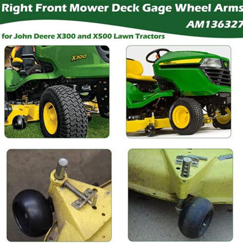 48 54 Mower Deck Gage Wheel Arm For John Deere X300 X320 X500 X520 X530