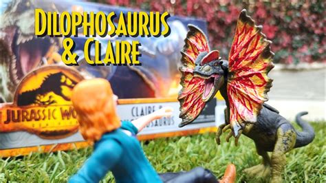 Jurassic World Dominion Claire Dilophosaurus Action Figure 2 Pack
