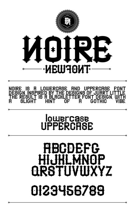 Noire Font On Behance