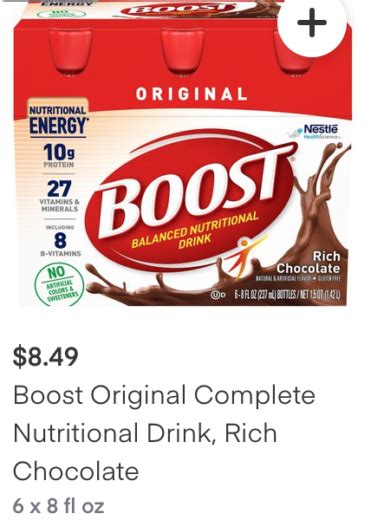 New Boost Nutritional Drink Coupon Deals