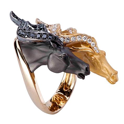 Diamond Horseshoe Ring 14k Gold Ashleys Equestrian