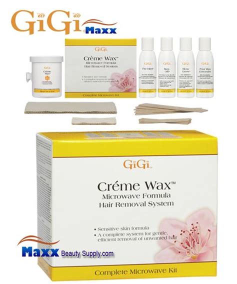 gigi creme wax microwave system kit hair removal system 18 99 hair