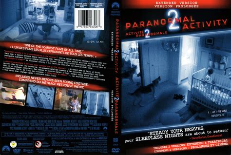 Jaquette Dvd De Paranormal Activity 2 Canadienne Cinéma Passion