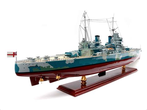 Hms King George V Battleship Model With Camouflage