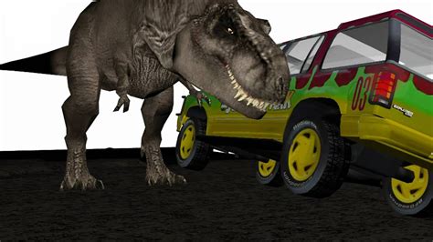 Jurassic Park 3d Animation Test With Trex Youtube