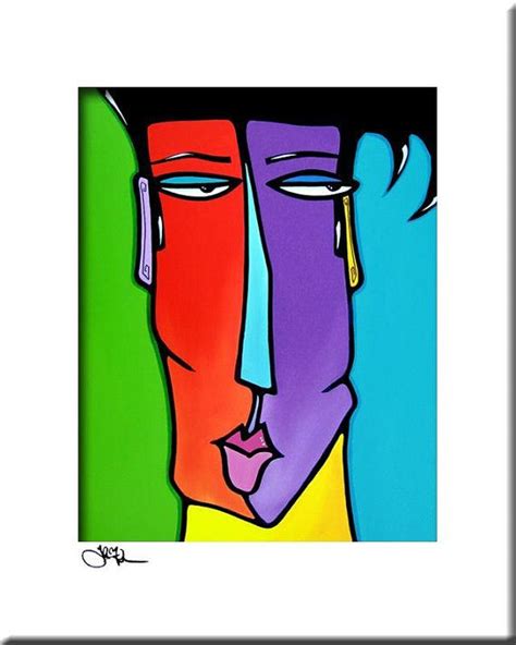 Abstract Painting Modern Pop Art Print Contemporary Colorful Etsy