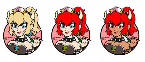 bowsette super mario 3d world character icon by heaven e hell on deviantart
