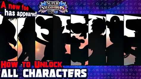 Listed below are several ways that you can unlock them without spending money to do it. How To Unlock All 8 Characters in Super Smash Bros. for ...