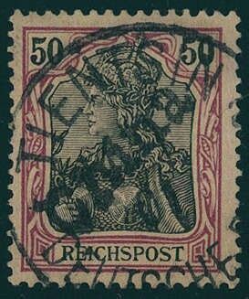 Die älteste bis heute erscheinende deutsche briefmarkenzeitschrift. Deutsche Auslandspost China, Tientsin 1901 | Wertvolle briefmarken, Seltene briefmarken, Briefmarken