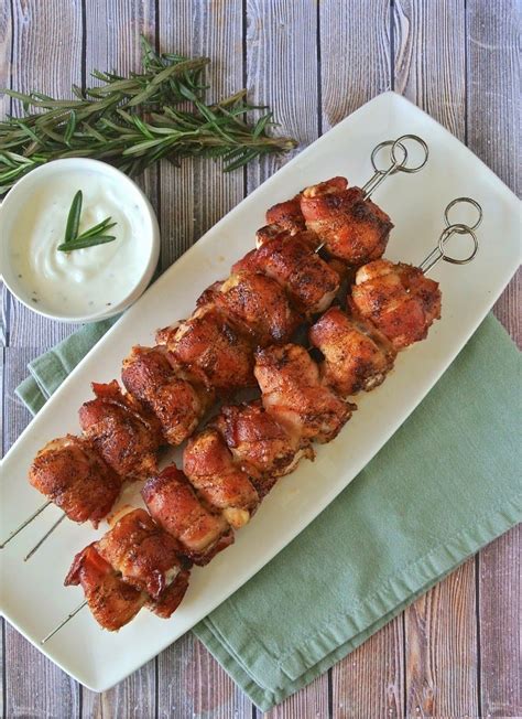 Culinary Ginger Bacon Wrapped Chicken Skewers Bacon Wrapped Chicken