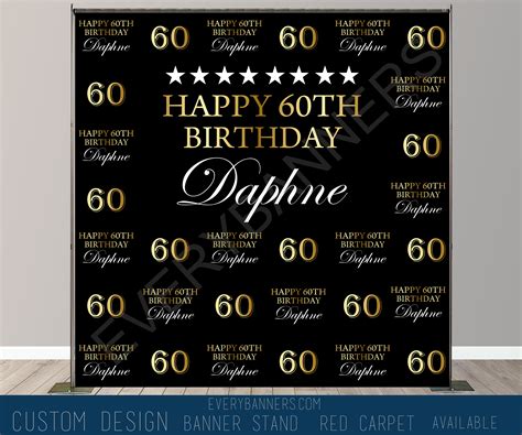 60th Birthday Backdrop Ideas 60th Birthday Backdrop Banner