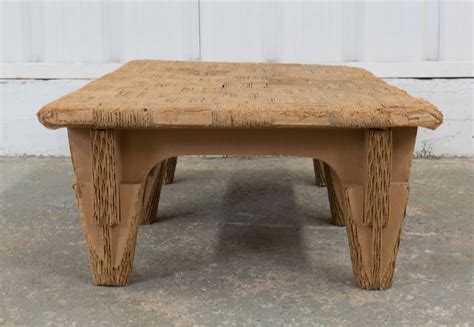 Then glue them in stacks of six. Joel Stearns Corrugated Cardboard Coffee Table at 1stdibs