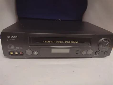 SHARP VC H822 VCR VHS Tape Player Recorder 4Head Hi Fi Without Remote