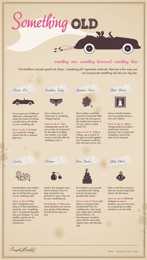 [infographic] ideas for something old for the bride a wedding blog