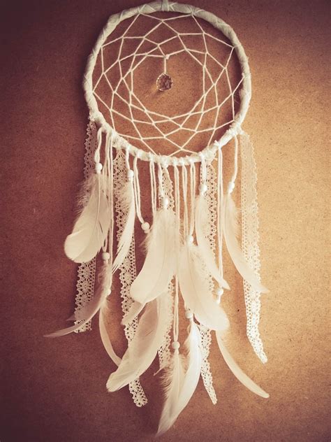 Large Dream Catcher White Dreams With Sparkling By Bohonest