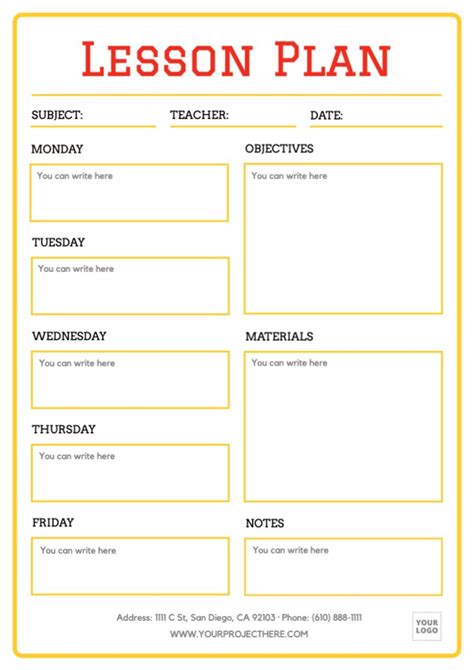 44 Free Lesson Plan Templates Common Core Preschool Weekly 44 Free Lesson Plan Templates