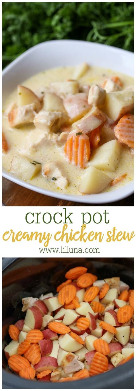 Creamy Chicken Stew Recipe Slow Cooker Chicken Stew Creamy Chicken